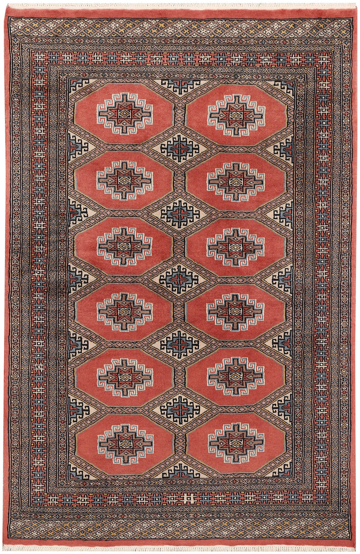 Indian Red Jaldar 3'  11" x 5'  11" - No. QA86773