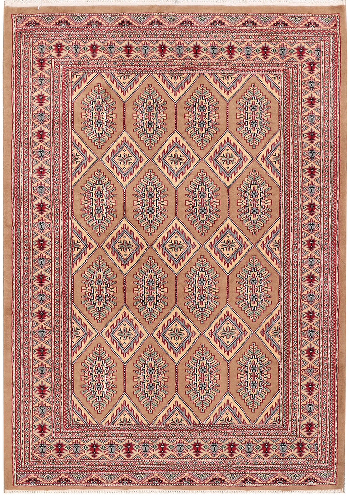Burlywood Caucasian 4'  2" x 5'  11" - No. QA46494