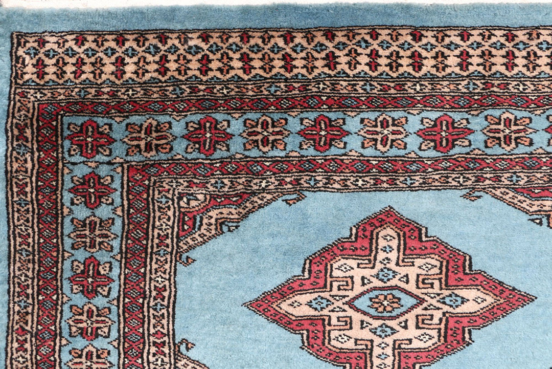 Sky Blue Jaldar 3'  2" x 6'  4" - No. QA76130