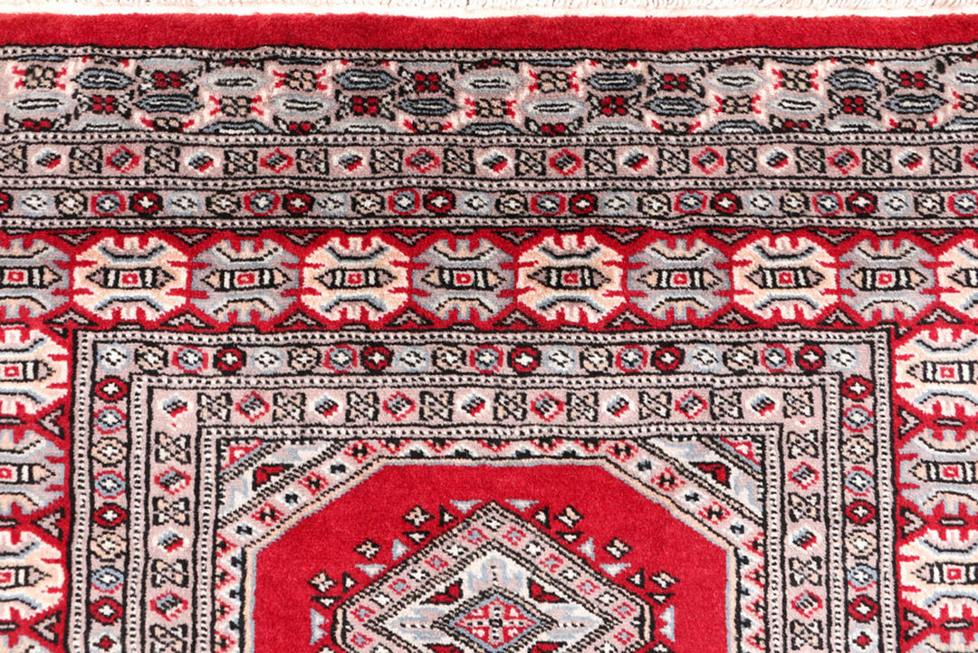 Dark Red Jaldar 3'  2" x 6'  7" - No. QA19486