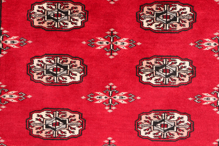 Dark Red Bokhara 3' 2 x 5' 10 - No. 47129 - ALRUG Rug Store