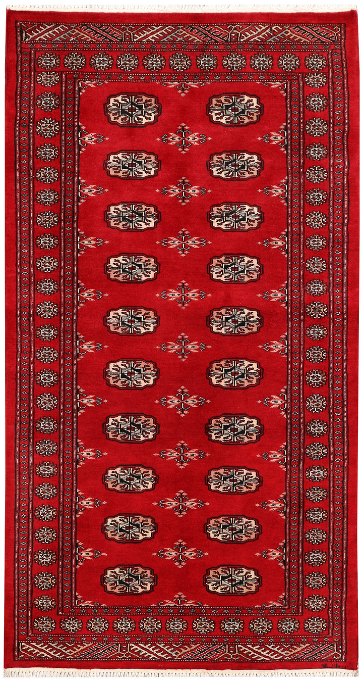 Dark Red Bokhara 3' 2 x 5' 10 - No. 47129 - ALRUG Rug Store