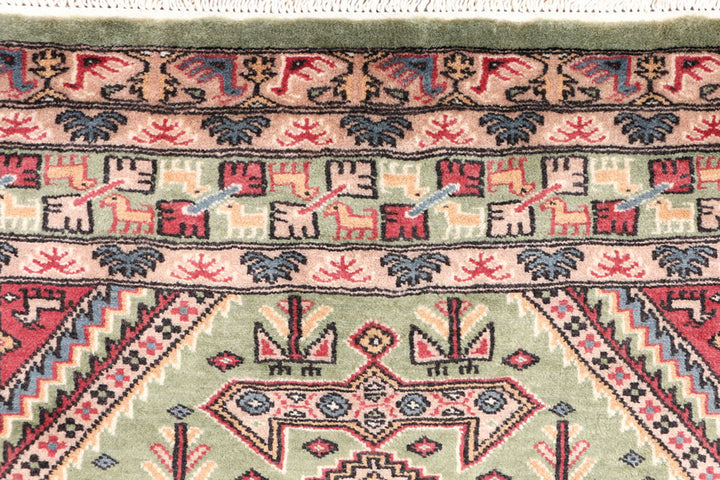 Dark Sea Green Caucasian 3' 2 x 6' 4 - No. 47131