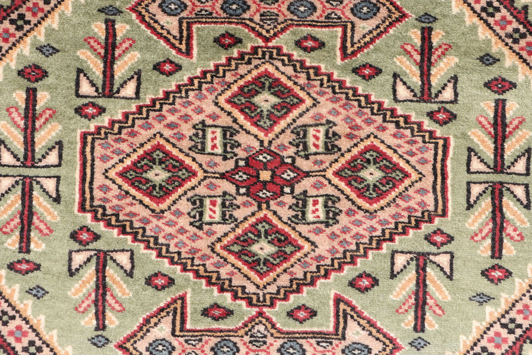 Dark Sea Green Caucasian 3'  2" x 6'  4" - No. QA29396