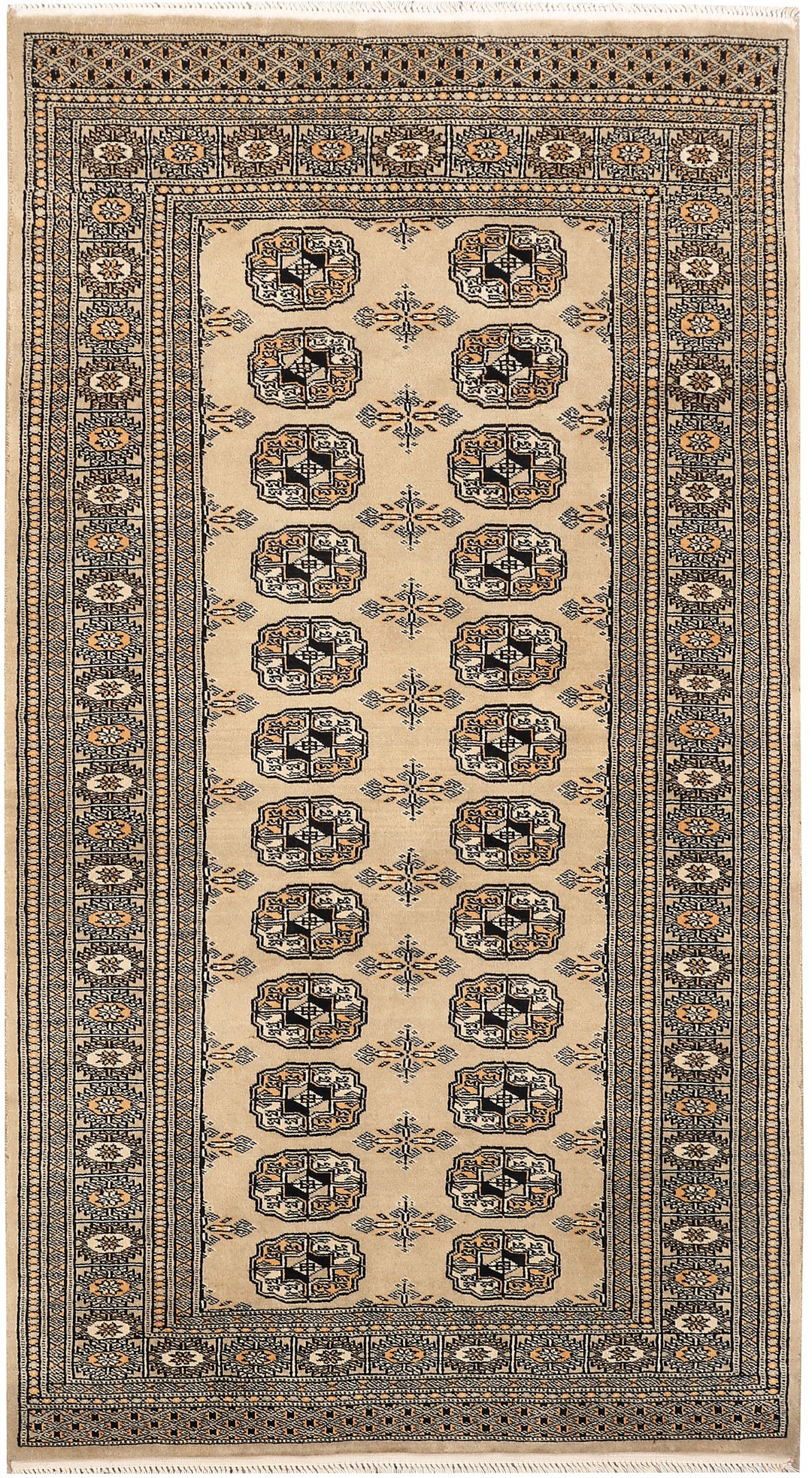 Tan Bokhara 3' 1 x 5' 7 - No. 47132 - ALRUG Rug Store