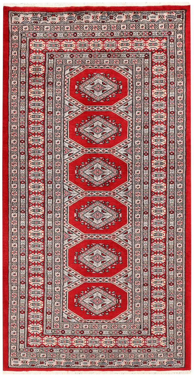 Dark Red Jaldar 3'  2" x 6'  1" - No. QA65062