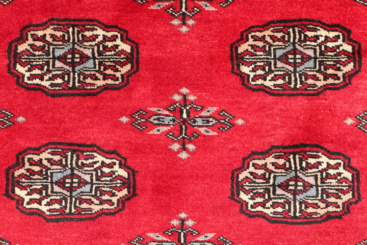 Dark Red Bokhara 3'  1" x 5'  10" - No. QA24786