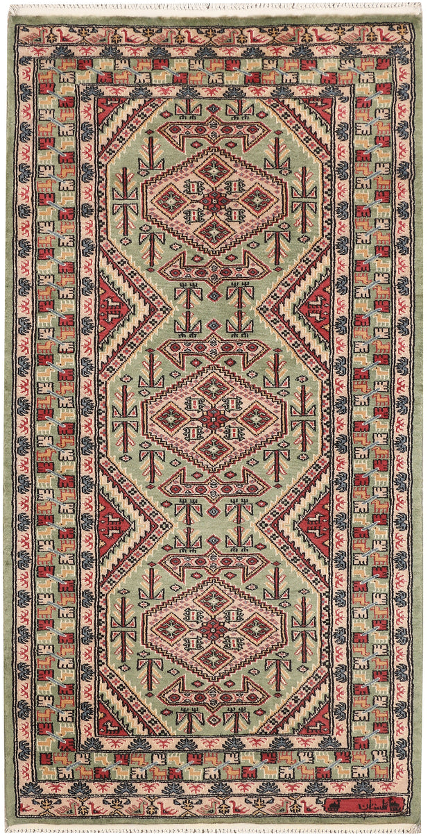 Dark Sea Green Caucasian 3' 1 x 5' 11 - No. 47154