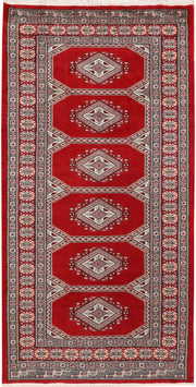 Dark Red Jaldar 3'  2" x 6'  3" - No. QA50422