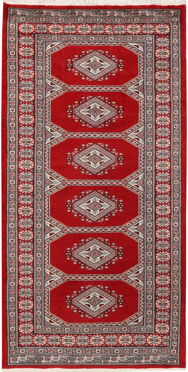 Dark Red Jaldar 3'  2" x 6'  3" - No. QA50422