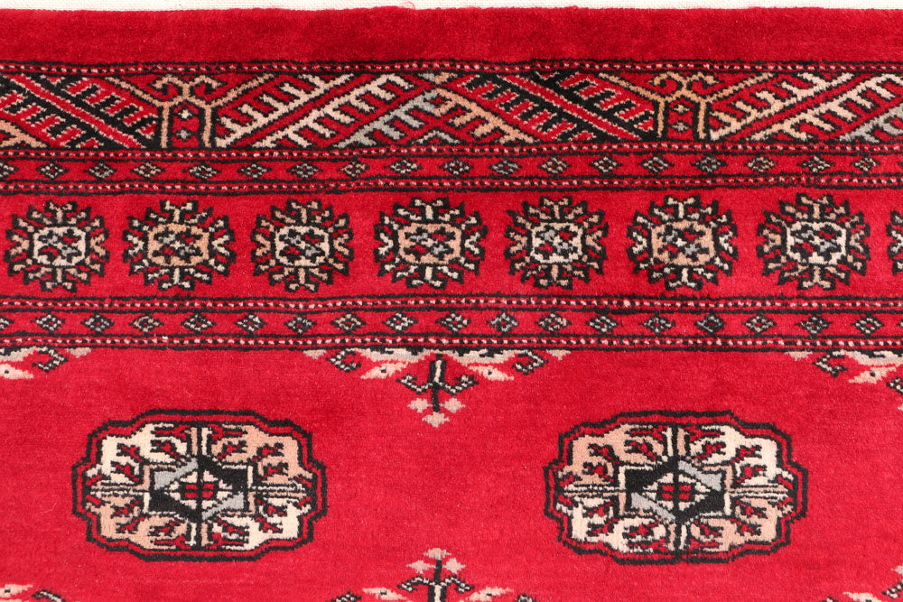 Dark Red Bokhara 3' 2 x 6' - No. 47158 - ALRUG Rug Store
