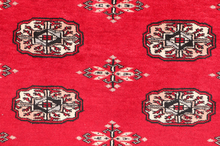 Dark Red Bokhara 3' 2 x 6' - No. 47158 - ALRUG Rug Store