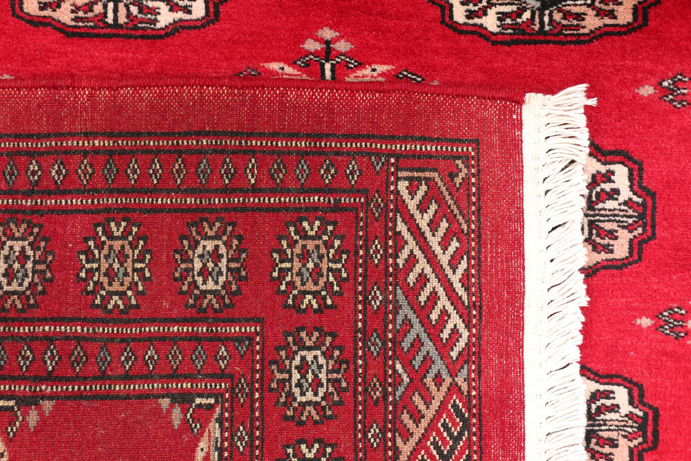 Dark Red Bokhara 3' 2 x 6' - No. 47158 - ALRUG Rug Store