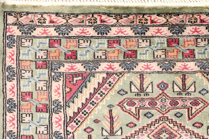 Dark Sea Green Caucasian 3'  2" x 6'  1" - No. QA62633