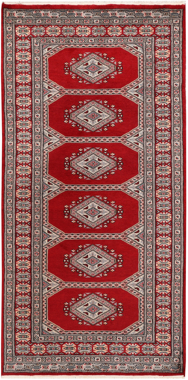 Dark Red Jaldar 3'  1" x 6'  3" - No. QA44335