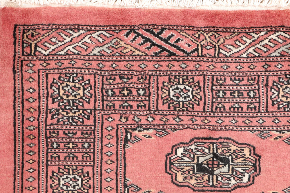 Salmon Bokhara 3' 4 x 5' 9 - No. 47169 - ALRUG Rug Store