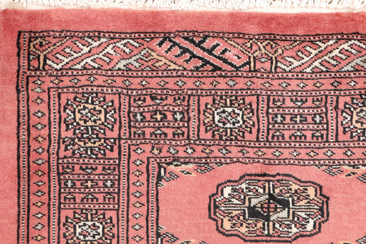 Salmon Bokhara 3' 4 x 5' 9 - No. 47169 - ALRUG Rug Store