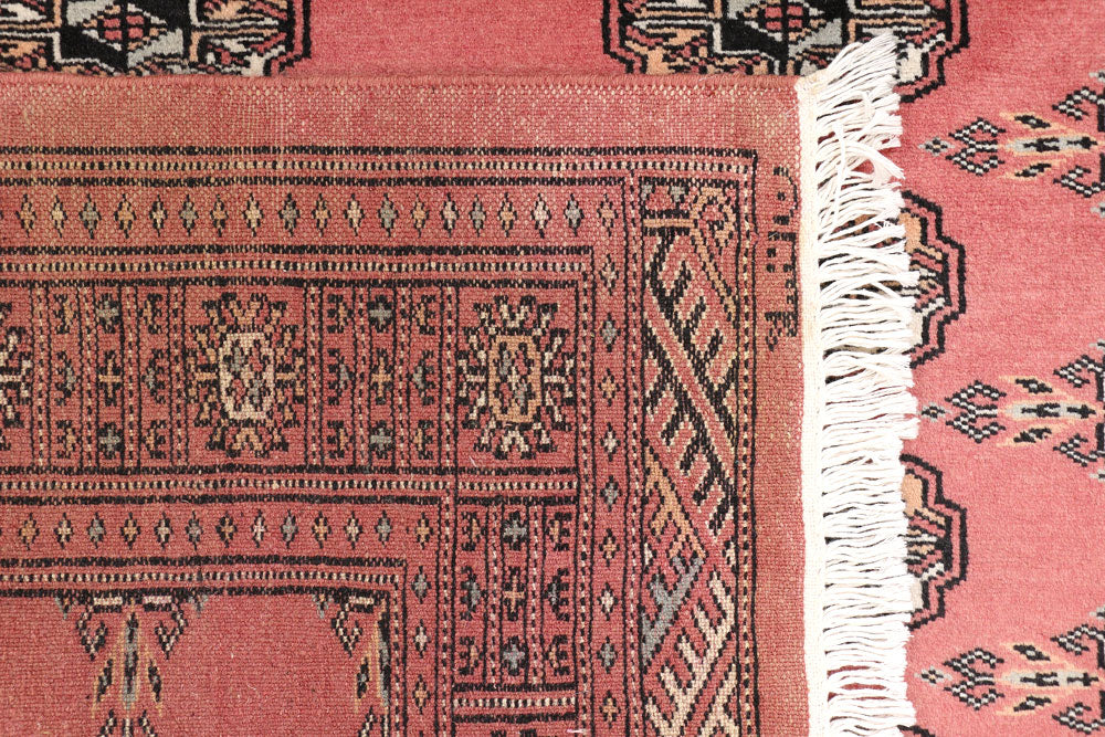 Salmon Bokhara 3' 4 x 5' 9 - No. 47169 - ALRUG Rug Store
