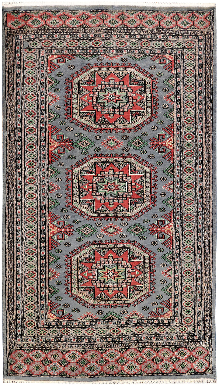 Light Slate Grey Caucasian 3'  4" x 5'  11" - No. QA32647