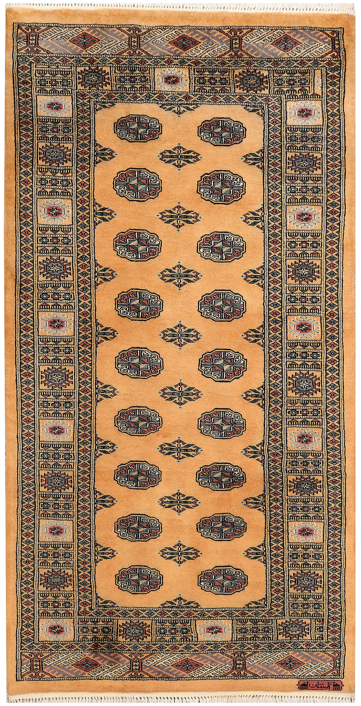 Moccasin Bokhara 3'  2" x 6'  1" - No. QA28305