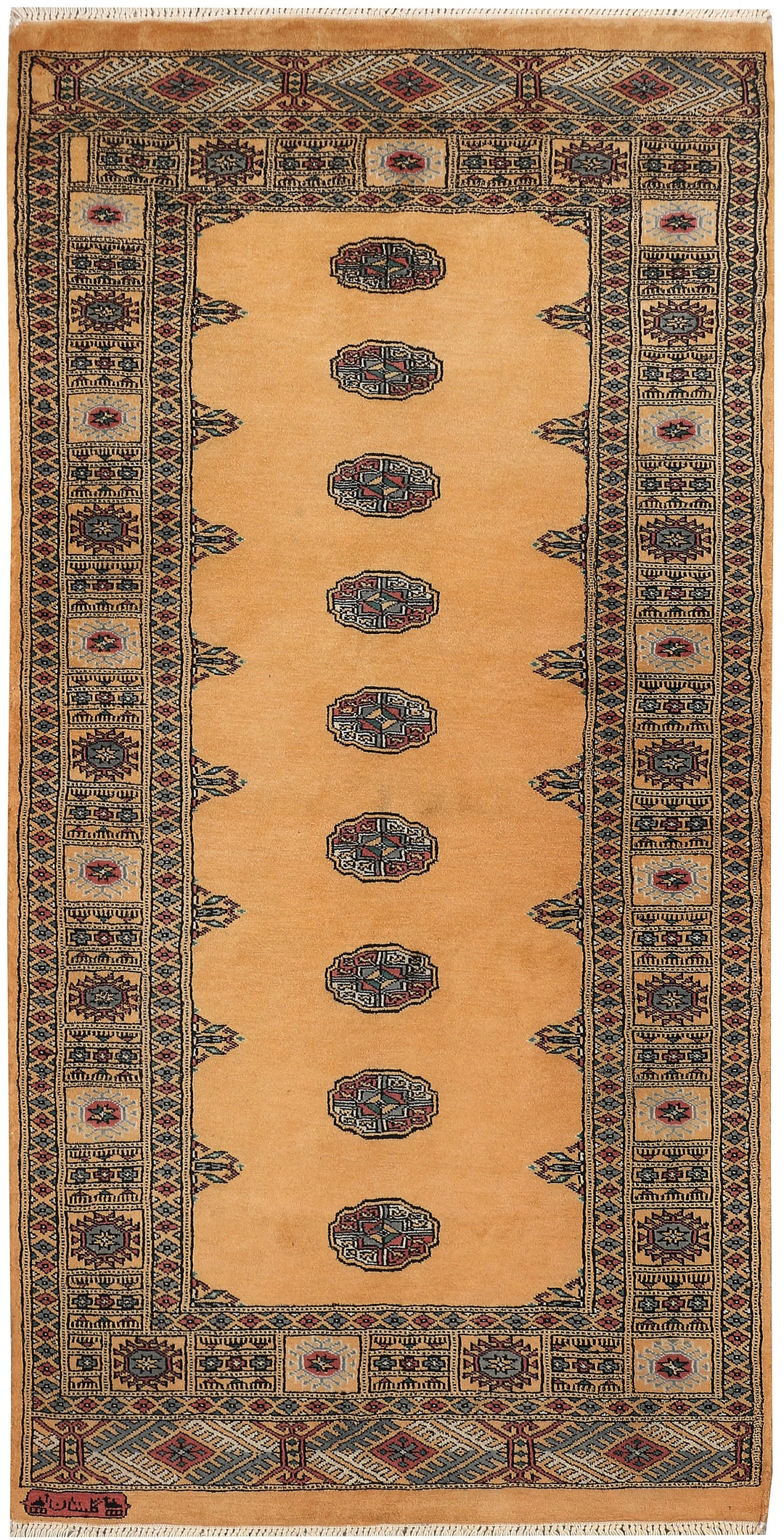 Moccasin Bokhara 3' 1 x 6' 1 - No. 47183 - ALRUG Rug Store
