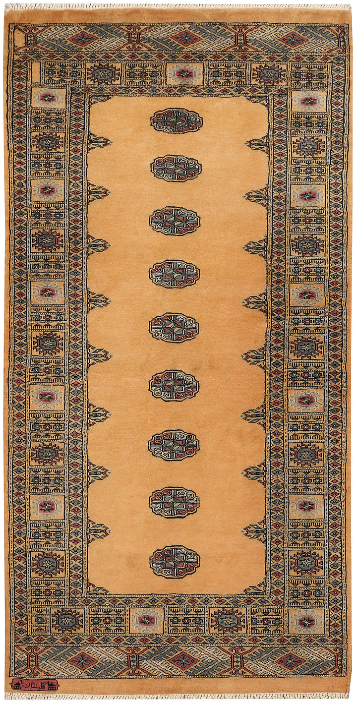 Moccasin Bokhara 3'  1" x 6'  1" - No. QA71689