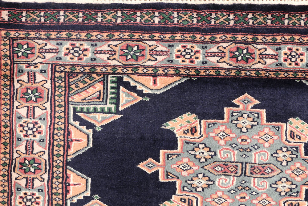 Midnight Blue Caucasian 3' 3 x 6' - No. 47184 - ALRUG Rug Store