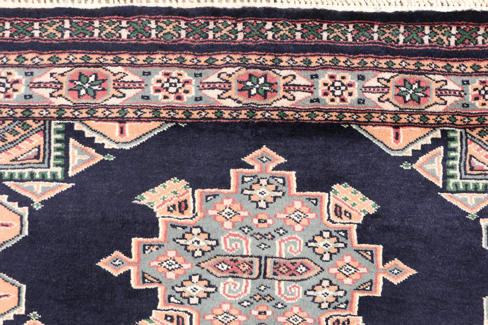 Midnight Blue Caucasian 3' 3 x 6' - No. 47184 - ALRUG Rug Store