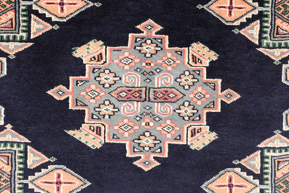 Midnight Blue Caucasian 3' 3 x 6' - No. 47184 - ALRUG Rug Store