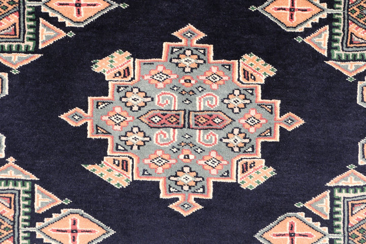 Midnight Blue Caucasian 3' 3 x 6' - No. 47184 - ALRUG Rug Store