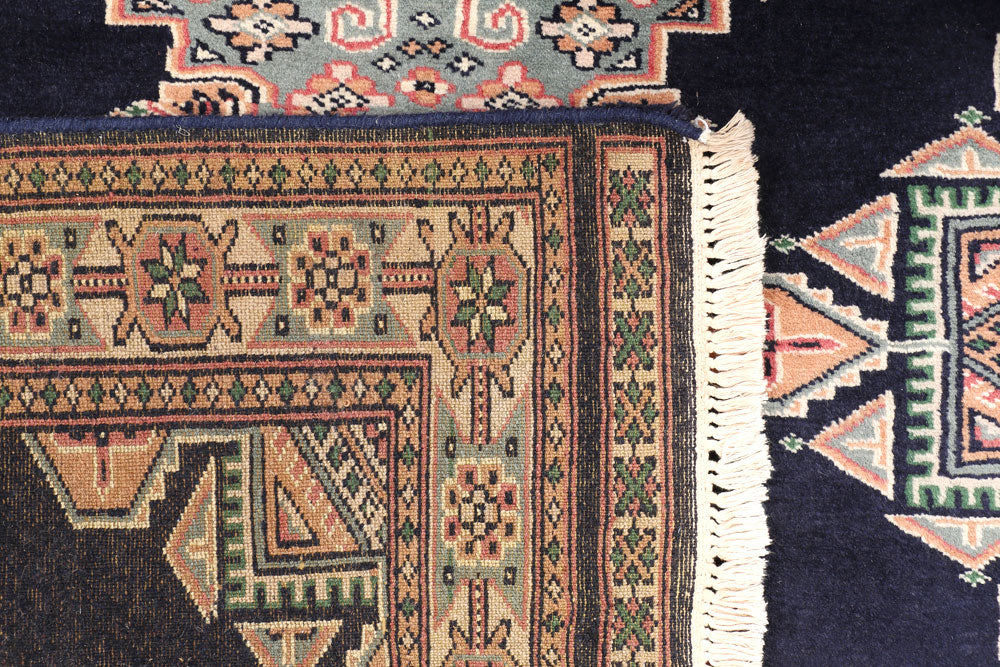 Midnight Blue Caucasian 3' 3 x 6' - No. 47184 - ALRUG Rug Store