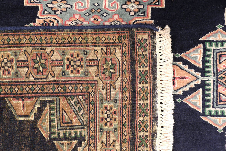 Midnight Blue Caucasian 3' 3 x 6' - No. 47184 - ALRUG Rug Store