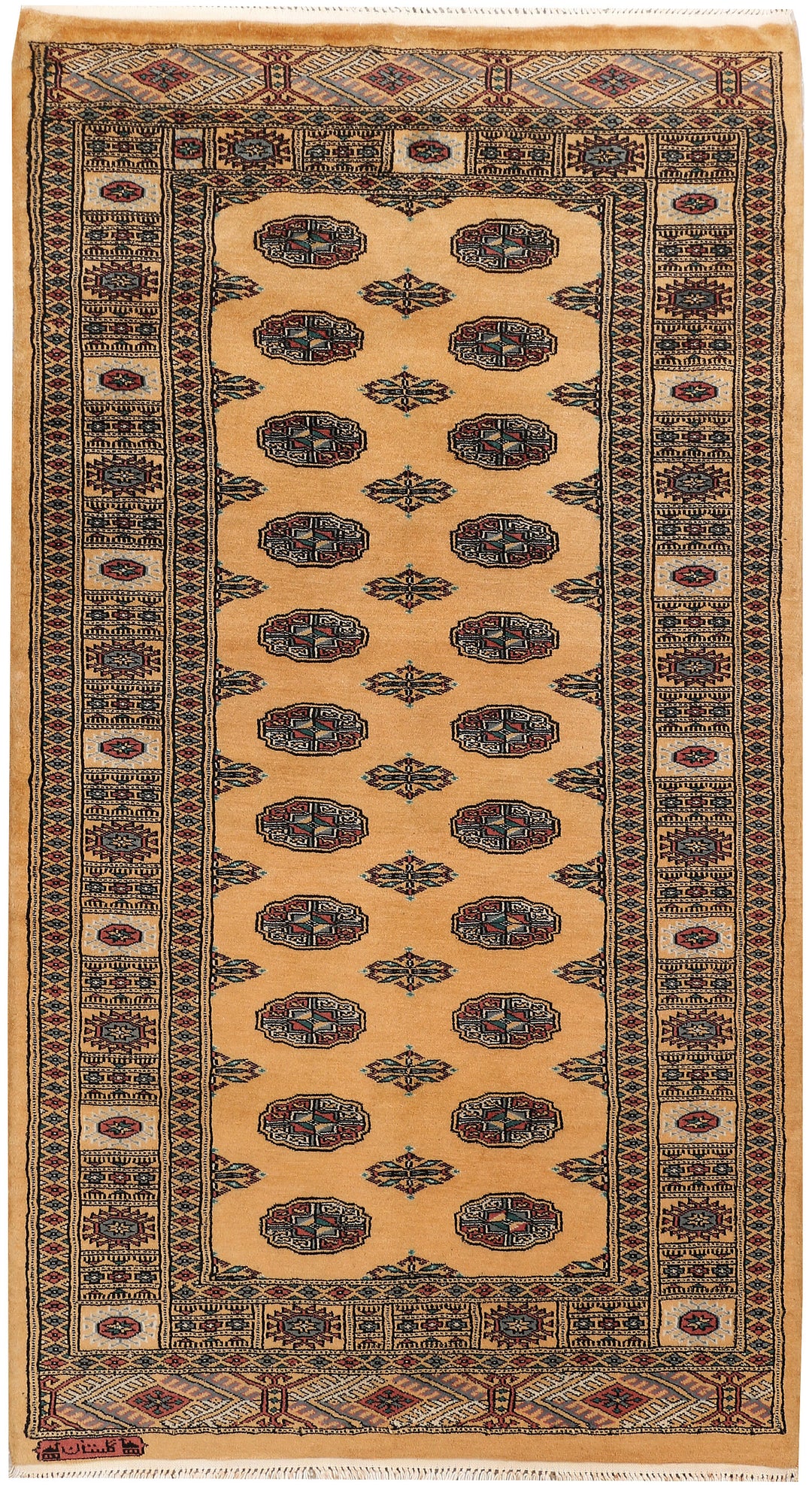 Moccasin Bokhara 3' 2 x 6' - No. 47189 - ALRUG Rug Store
