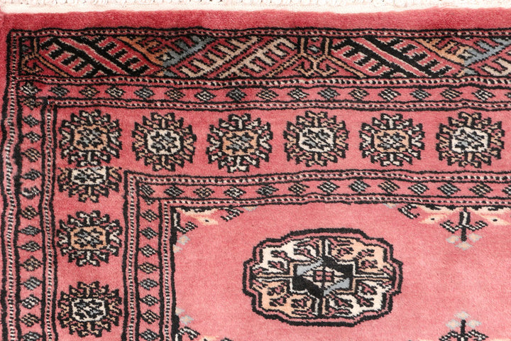 Light Coral Bokhara 3' x 6' 4 - No. 47200 - ALRUG Rug Store