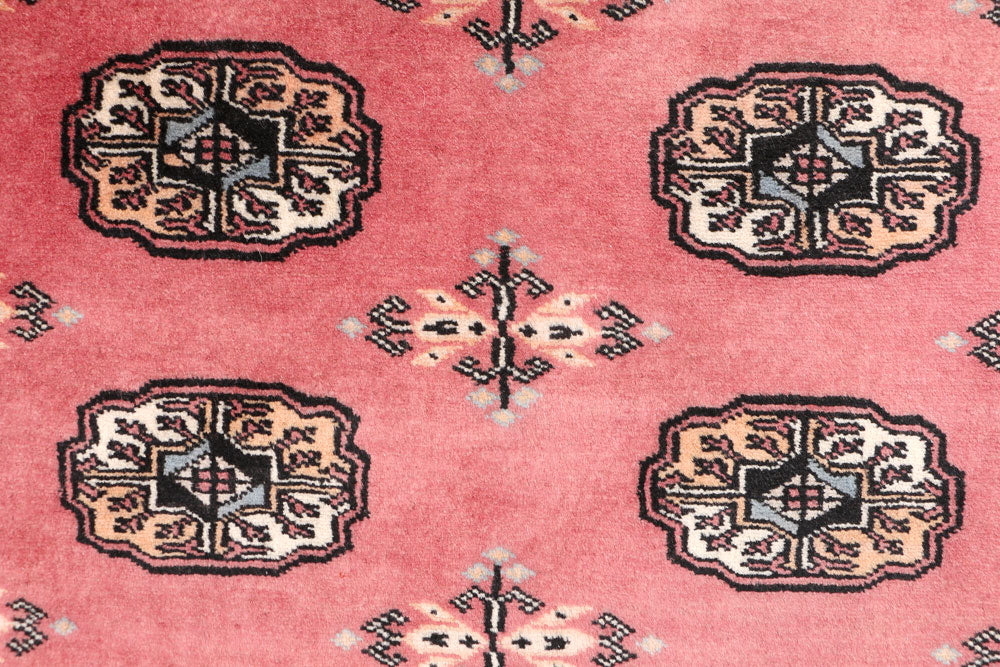 Light Coral Bokhara 3' x 6' 4 - No. 47200 - ALRUG Rug Store