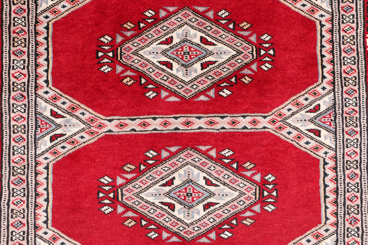 Dark Red Jaldar 3'  2" x 6'  2" - No. QA11398