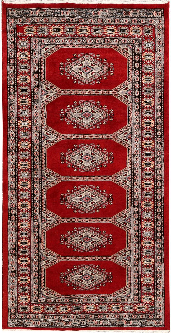 Dark Red Jaldar 3'  2" x 6'  1" - No. QA35004