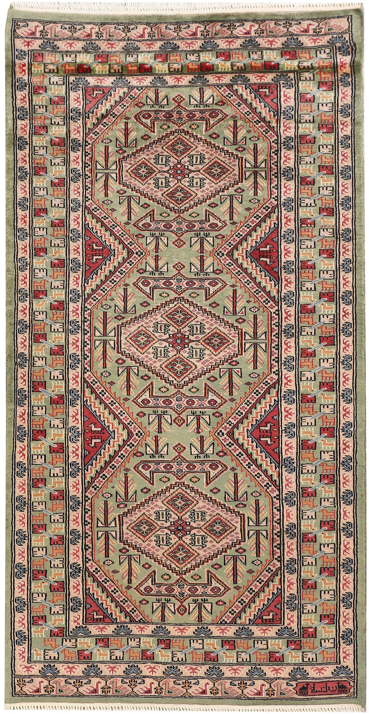 Dark Sea Green Caucasian 3' 1 x 5' 10 - No. 47217