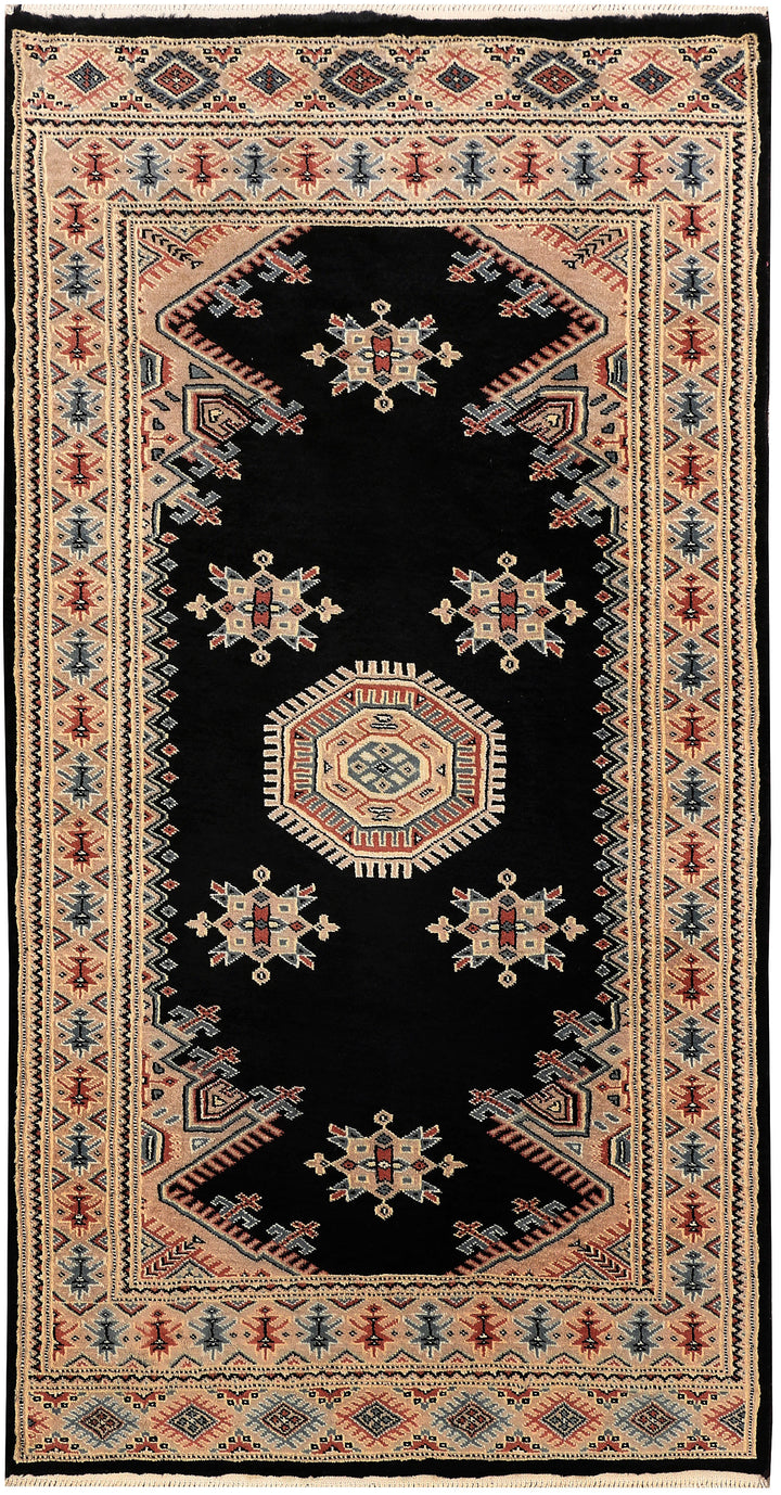 Black Caucasian 3'  1" x 5'  8" - No. QA71292