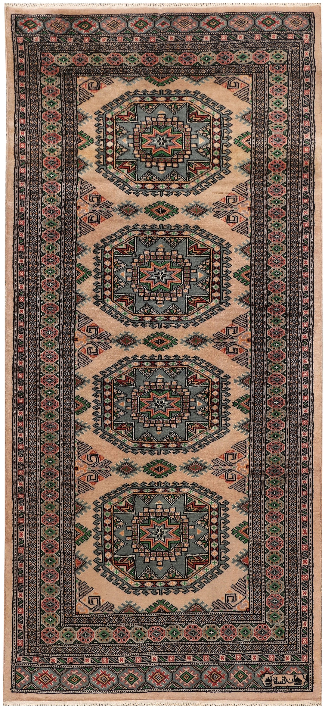Tan Caucasian 3' 3 x 7' 1 - No. 47226 - ALRUG Rug Store