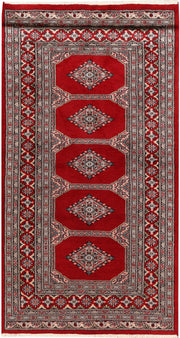 Dark Red Jaldar 3'  1" x 5'  7" - No. QA20828