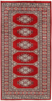 Dark Red Jaldar 3'  1" x 6'  1" - No. QA24852