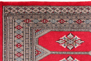 Dark Red Jaldar 3'  2" x 5'  9" - No. QA93822