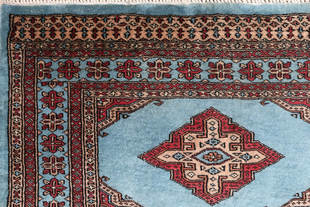 Sky Blue Jaldar 3' 3 x 6' 3 - No. 47243 - ALRUG Rug Store