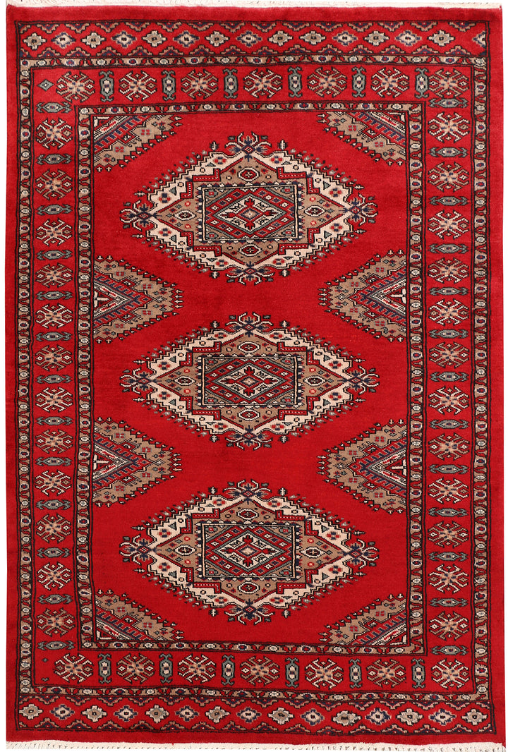 Dark Red Jaldar 3'  2" x 4'  8" - No. QA37860