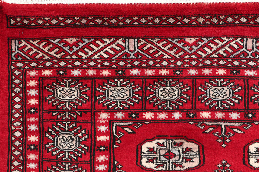 Dark Red Bokhara 3'  1" x 4'  6" - No. QA76995