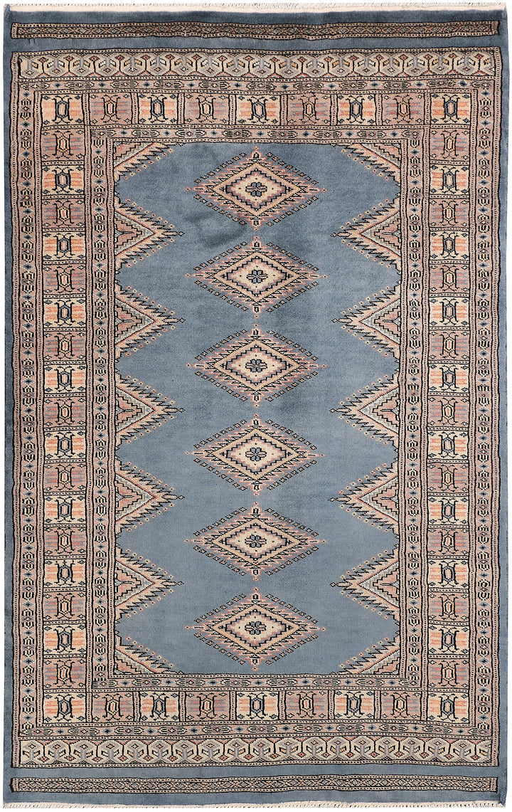 Slate Grey Bokhara 3' 1 x 5' 3 - No. 47256 - ALRUG Rug Store