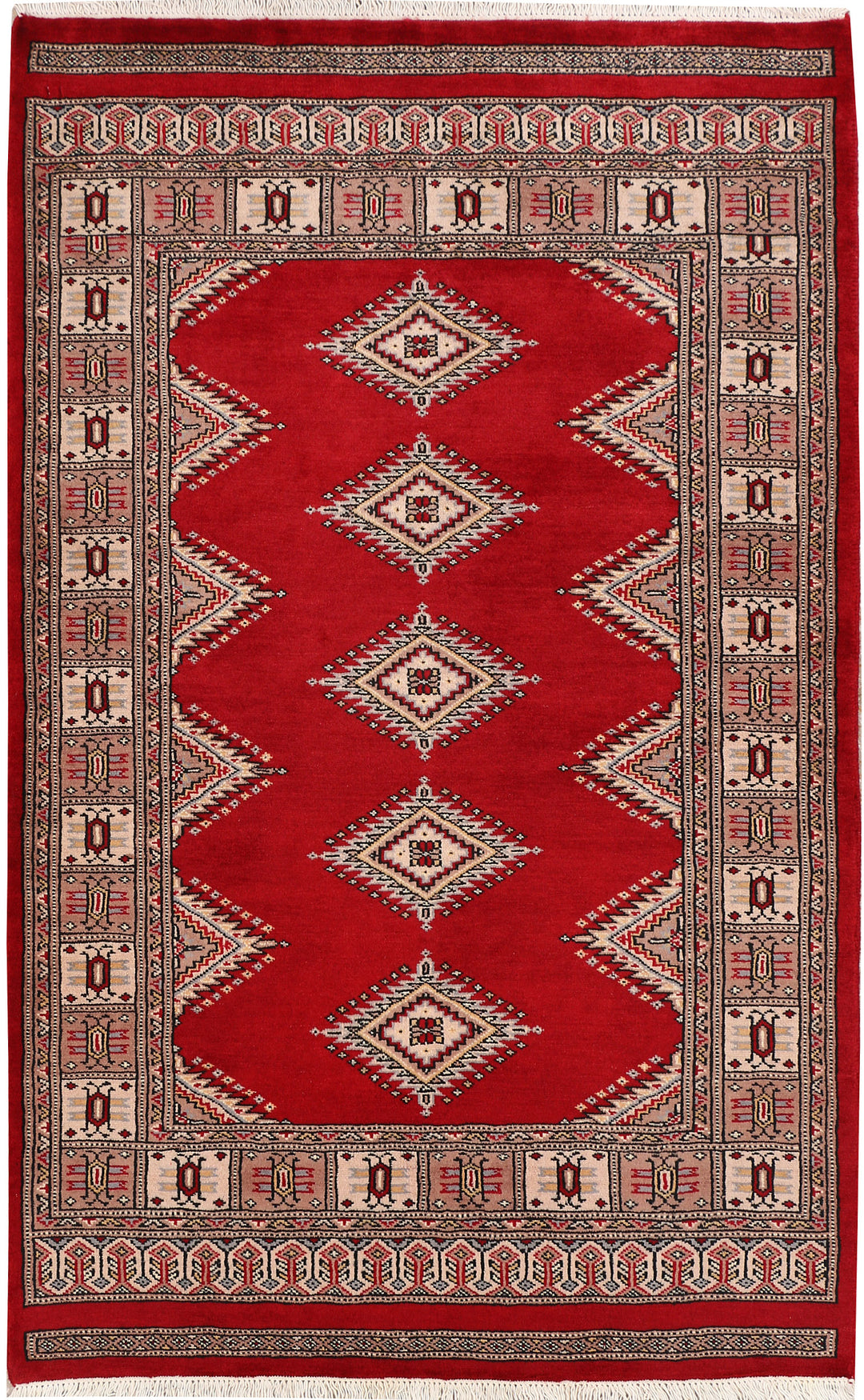 Dark Red Jaldar 3' 2 x 5' - No. 47257 - ALRUG Rug Store