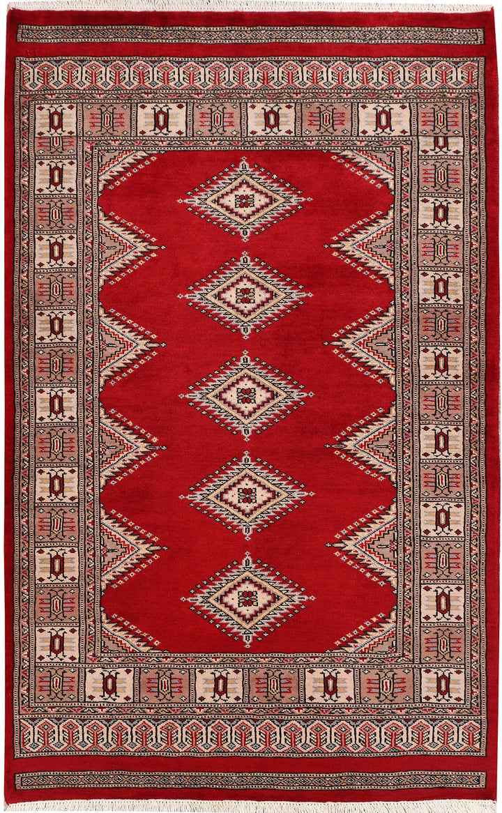 Dark Red Jaldar 3' 2 x 5' - No. 47257 - ALRUG Rug Store