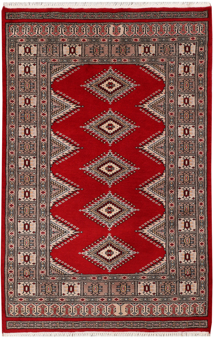 Dark Red Jaldar 3' x 4' 8 - No. 47259 - ALRUG Rug Store
